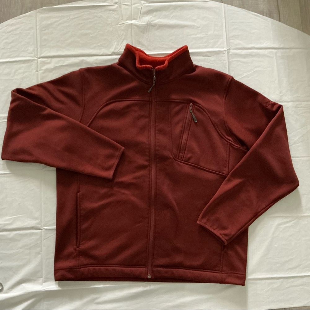 Champion Men’s XL Maroon Full Zip Athletic Jacket 3 Pocket Large